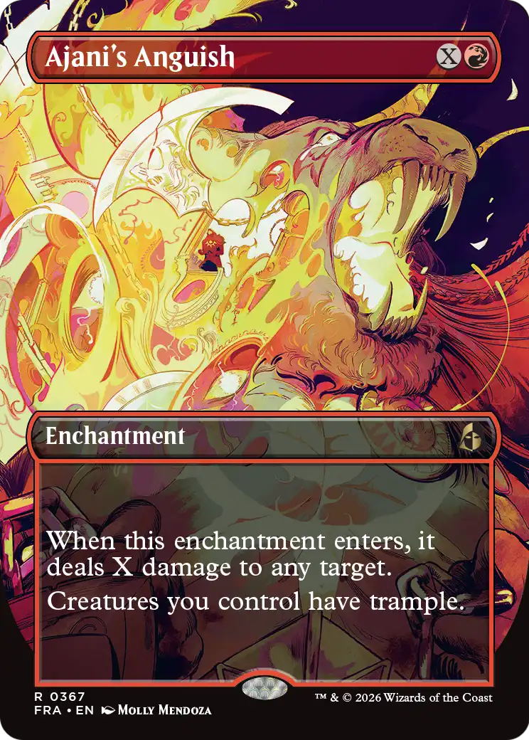 Ajani's Anguish (Borderless) [Reality Fracture] | Rock City Comics