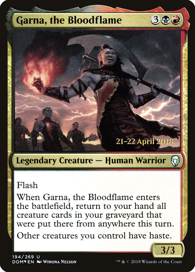 Garna, the Bloodflame [Dominaria Prerelease Promos] | Rock City Comics