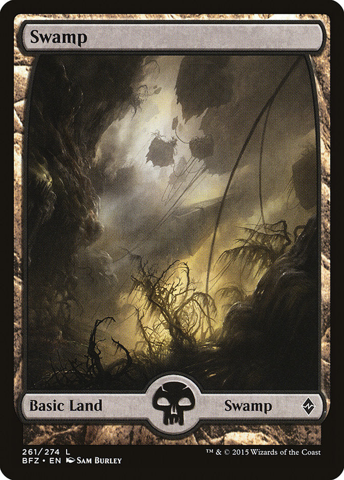 Swamp (261) (Full Art) [Battle for Zendikar] | Rock City Comics