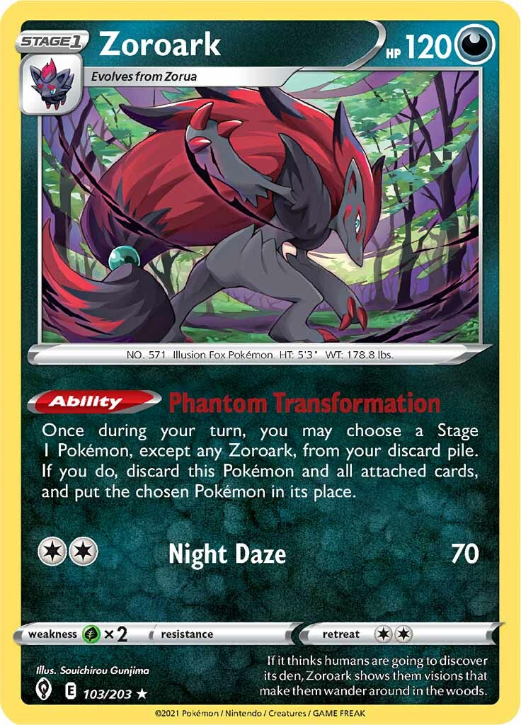 Zoroark (103/203) [Sword & Shield: Evolving Skies] | Rock City Comics