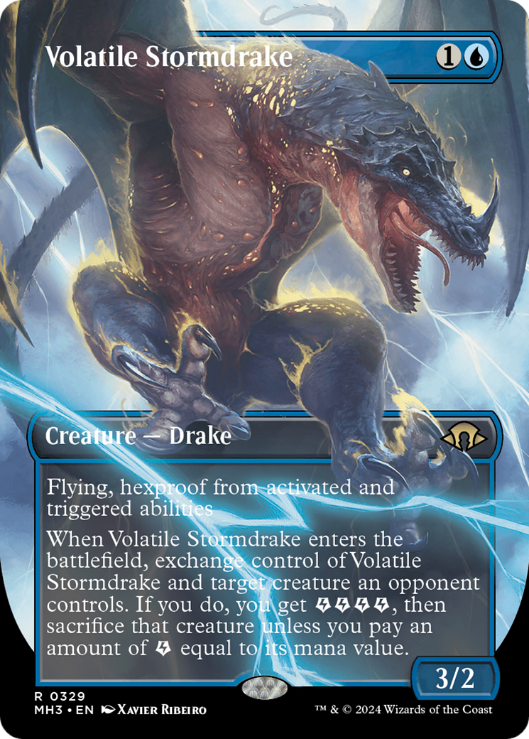 Volatile Stormdrake (Borderless) [Modern Horizons 3] | Rock City Comics