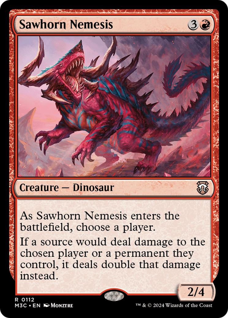 Sawhorn Nemesis [Modern Horizons 3 Commander] | Rock City Comics