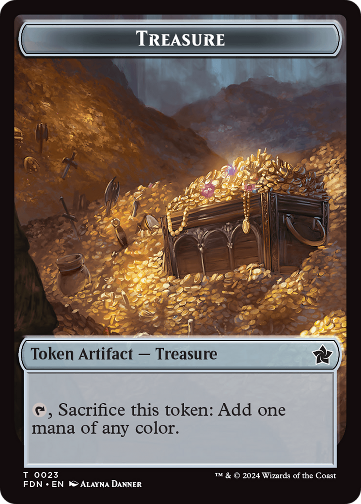 Food // Treasure Double-Sided Token [Foundations Tokens] | Rock City Comics