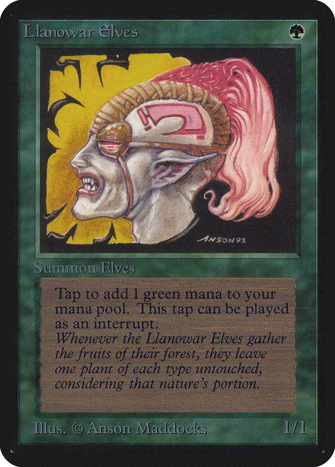 Llanowar Elves [Alpha Edition] | Rock City Comics