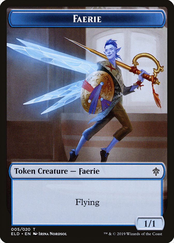 Faerie Token [Throne of Eldraine Tokens] | Rock City Comics