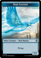 Bird Illusion // Elemental (0014) Double-Sided Token [Outlaws of Thunder Junction Commander Tokens] | Rock City Comics