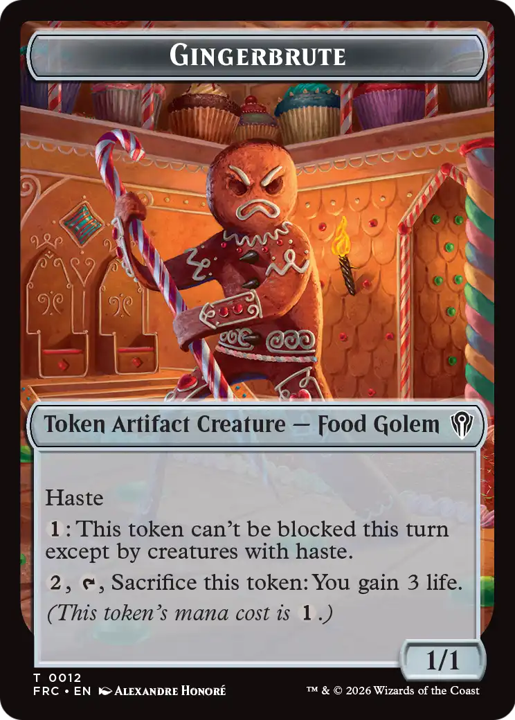 Gingerbrute // Myr Double-Sided Token [Reality Fracture Commander Tokens] | Rock City Comics