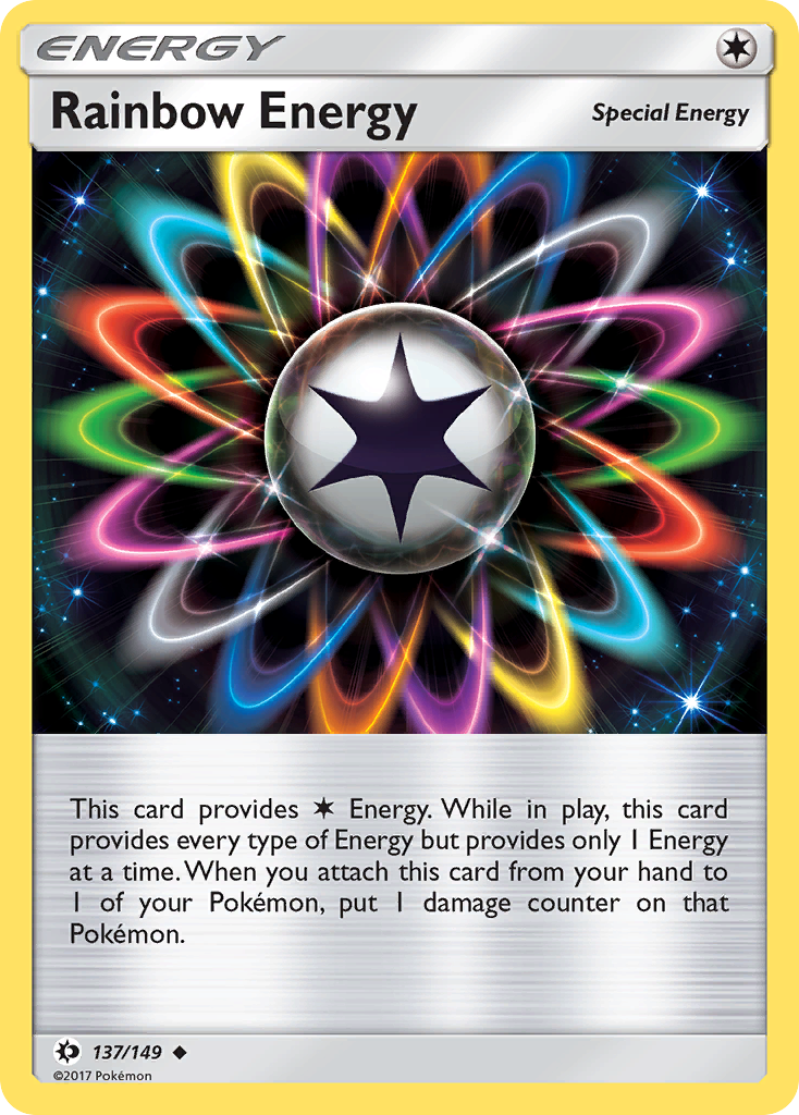 Rainbow Energy (137/149) [Sun & Moon: Base Set] | Rock City Comics