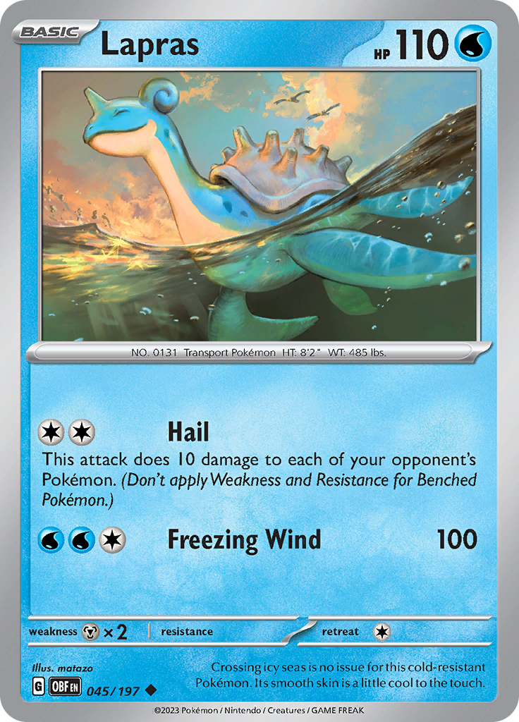 Lapras (045/197) [Scarlet & Violet: Obsidian Flames] | Rock City Comics