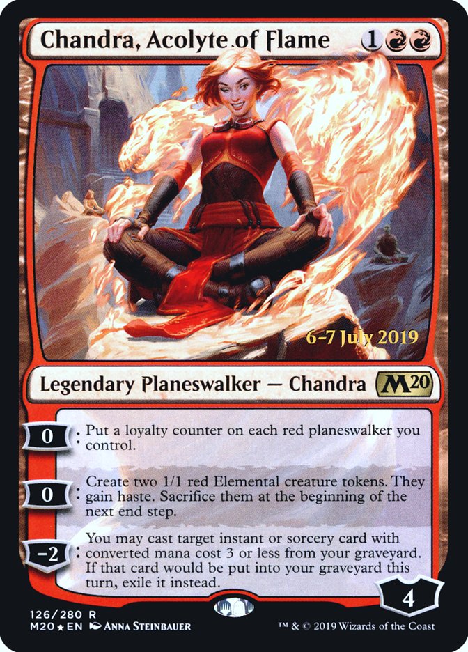 Chandra, Acolyte of Flame [Core Set 2020 Prerelease Promos] | Rock City Comics