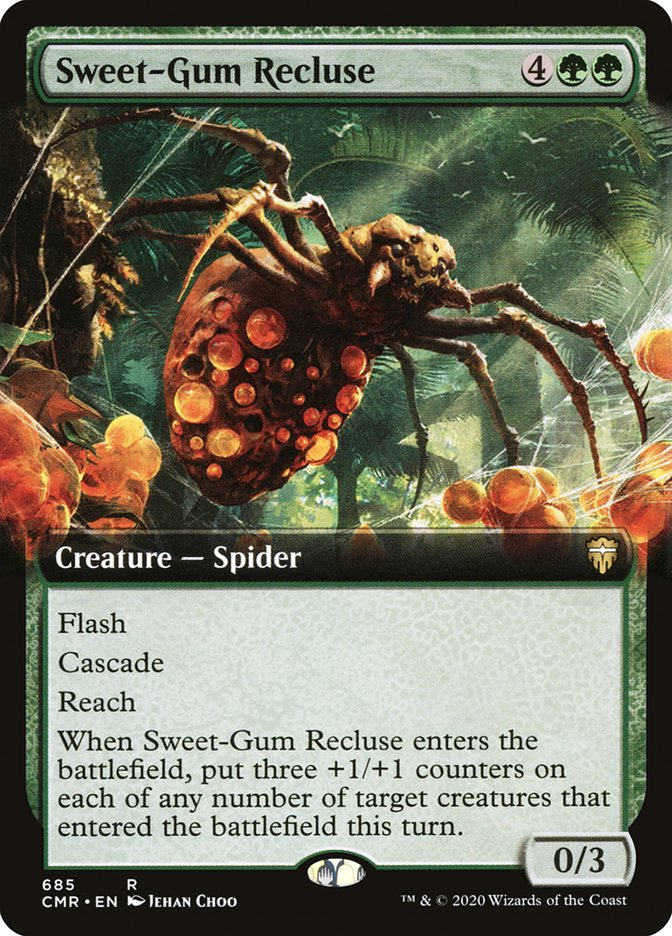 Sweet-Gum Recluse (Extended Art) [Commander Legends] | Rock City Comics