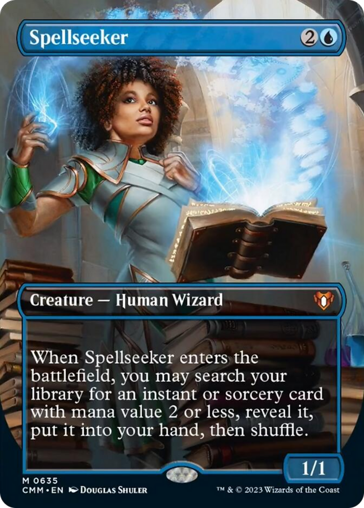 Spellseeker (Borderless Alternate Art) [Commander Masters] | Rock City Comics