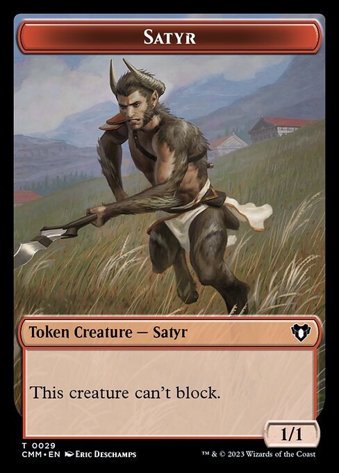 Eldrazi Scion // Satyr Double-Sided Token [Commander Masters Tokens] | Rock City Comics