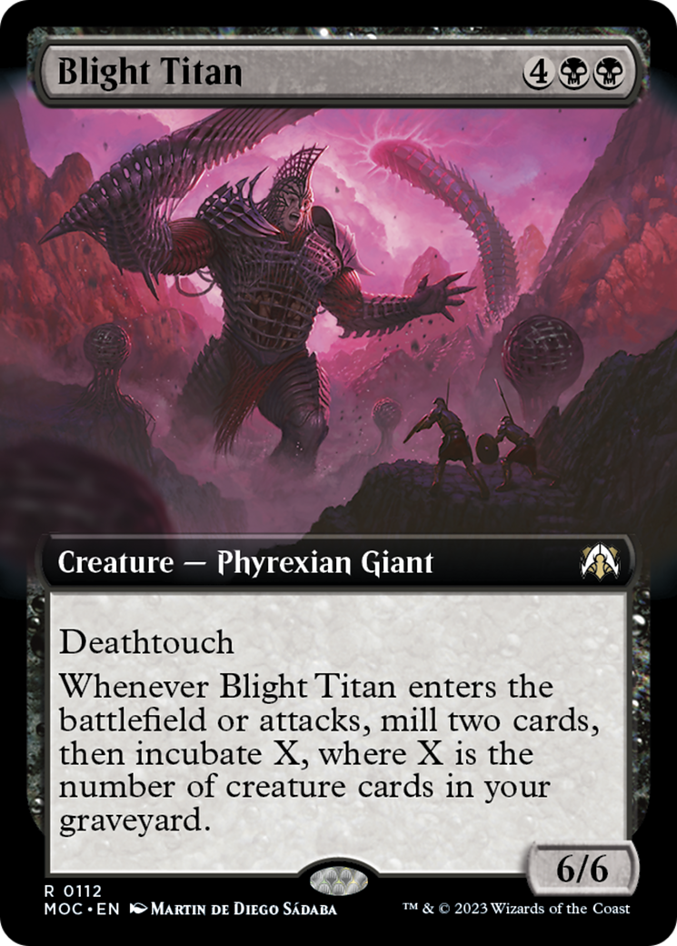 Blight Titan (Extended Art) [March of the Machine Commander] | Rock City Comics