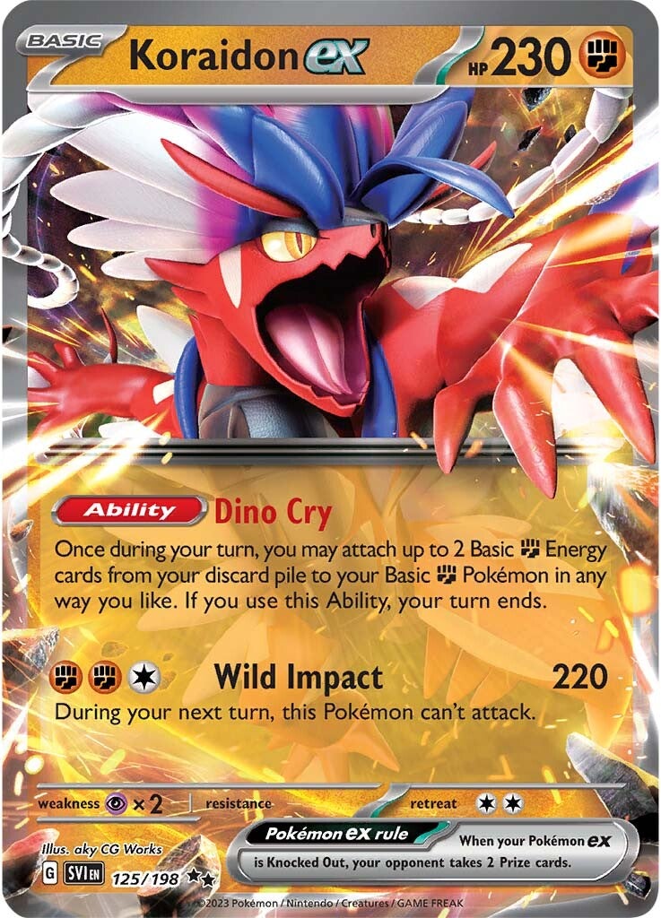 Koraidon ex (125/198) [Scarlet & Violet: Base Set] | Rock City Comics