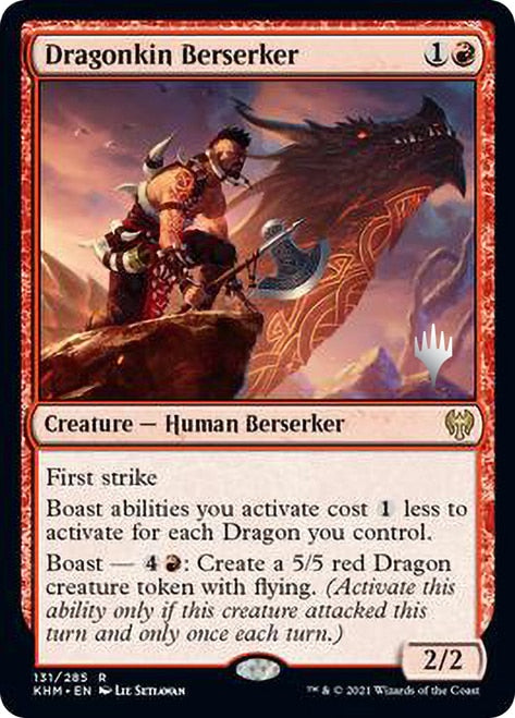 Dragonkin Berserker (Promo Pack) [Kaldheim Promos] | Rock City Comics