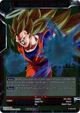 Super Saiyan 3 Son Goku (Metallic Foil) (Event Pack 2018) (P-003) [Promotion Cards] | Rock City Comics