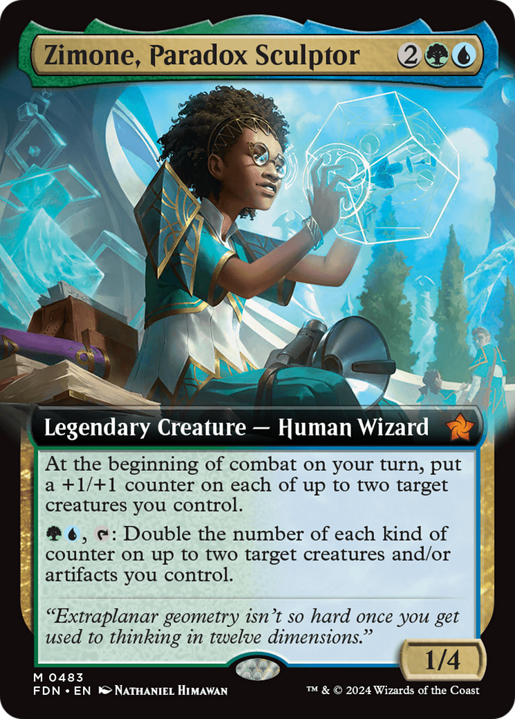 Zimone, Paradox Sculptor (Extended Art) [Foundations] | Rock City Comics