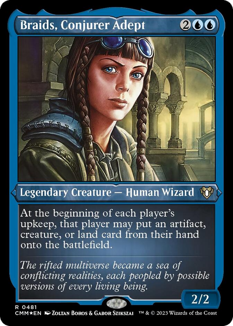 Braids, Conjurer Adept (Foil Etched) [Commander Masters] | Rock City Comics