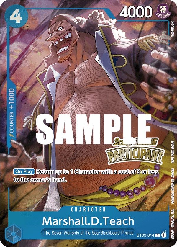 Marshall.D.Teach (Online Regional 2023) [Participant] [One Piece Promotion Cards] | Rock City Comics