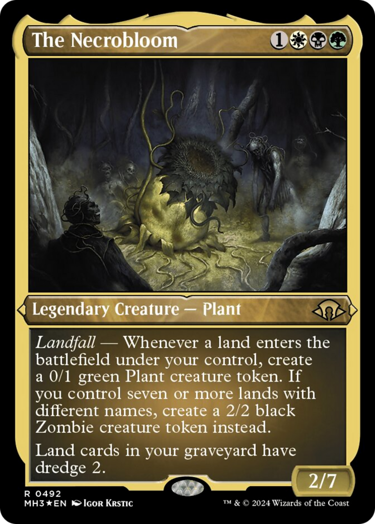 The Necrobloom (Foil Etched) [Modern Horizons 3] | Rock City Comics