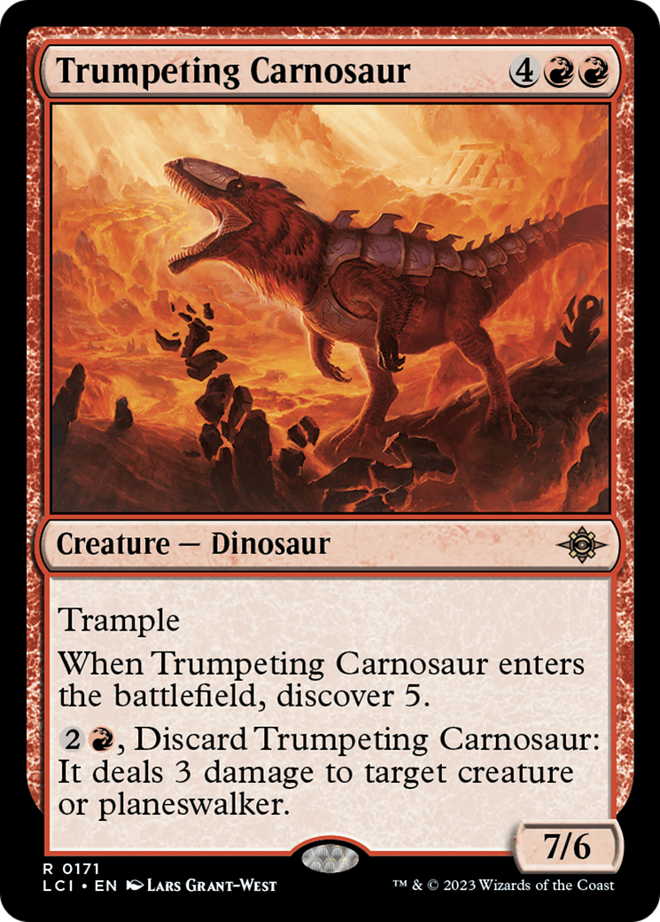 Trumpeting Carnosaur [The Lost Caverns of Ixalan] | Rock City Comics