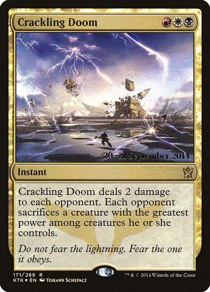 Crackling Doom [Khans of Tarkir Prerelease Promos] | Rock City Comics