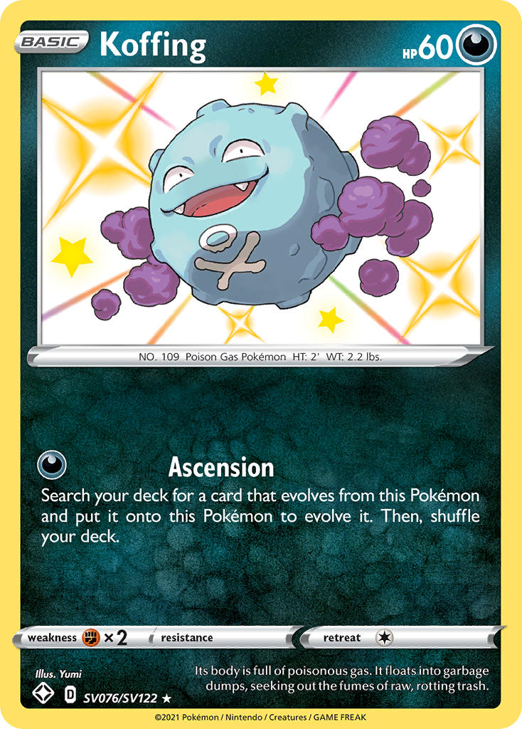 Koffing (SV076/SV122) [Sword & Shield: Shining Fates] | Rock City Comics
