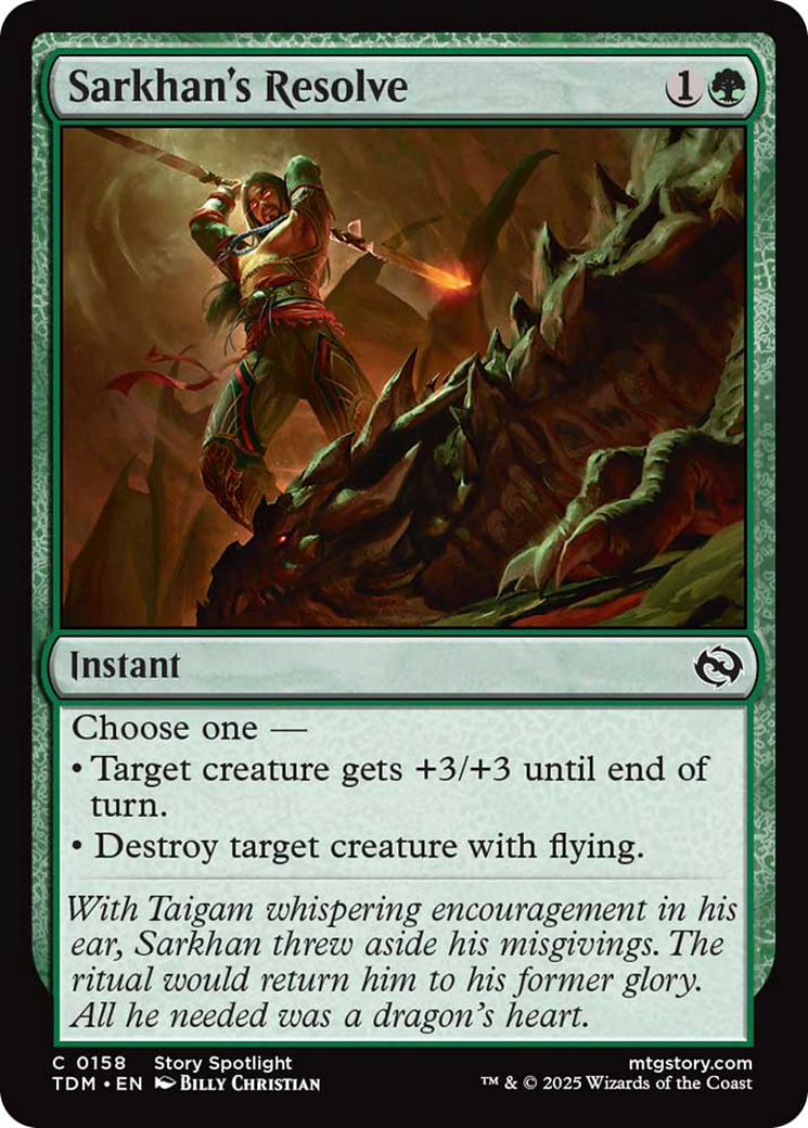 Sarkhan's Resolve [Tarkir: Dragonstorm] | Rock City Comics