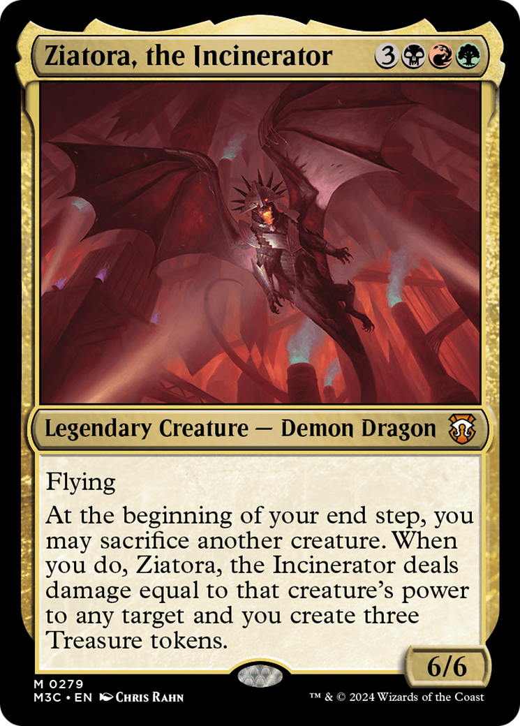 Ziatora, the Incinerator (Ripple Foil) [Modern Horizons 3 Commander] | Rock City Comics