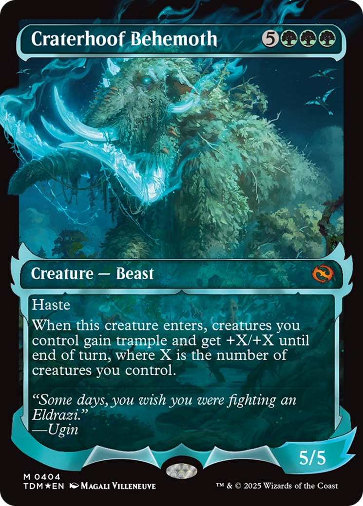 Craterhoof Behemoth (Showcase) [Tarkir: Dragonstorm] | Rock City Comics
