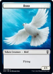 Bird // Spirit Double-Sided Token [Kaldheim Commander Tokens] | Rock City Comics