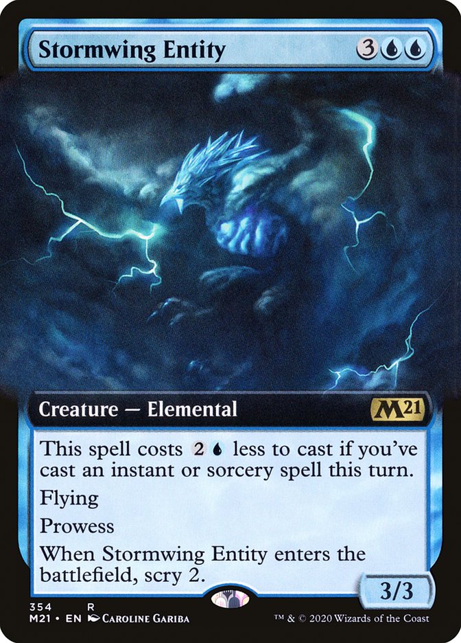 Stormwing Entity (Extended Art) [Core Set 2021] | Rock City Comics