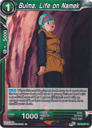 Bulma, Life on Namek (BT10-071) [Rise of the Unison Warrior 2nd Edition] | Rock City Comics