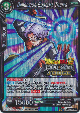 Dimension Support Trunks (BT4-102) [Judge Promotion Cards] | Rock City Comics