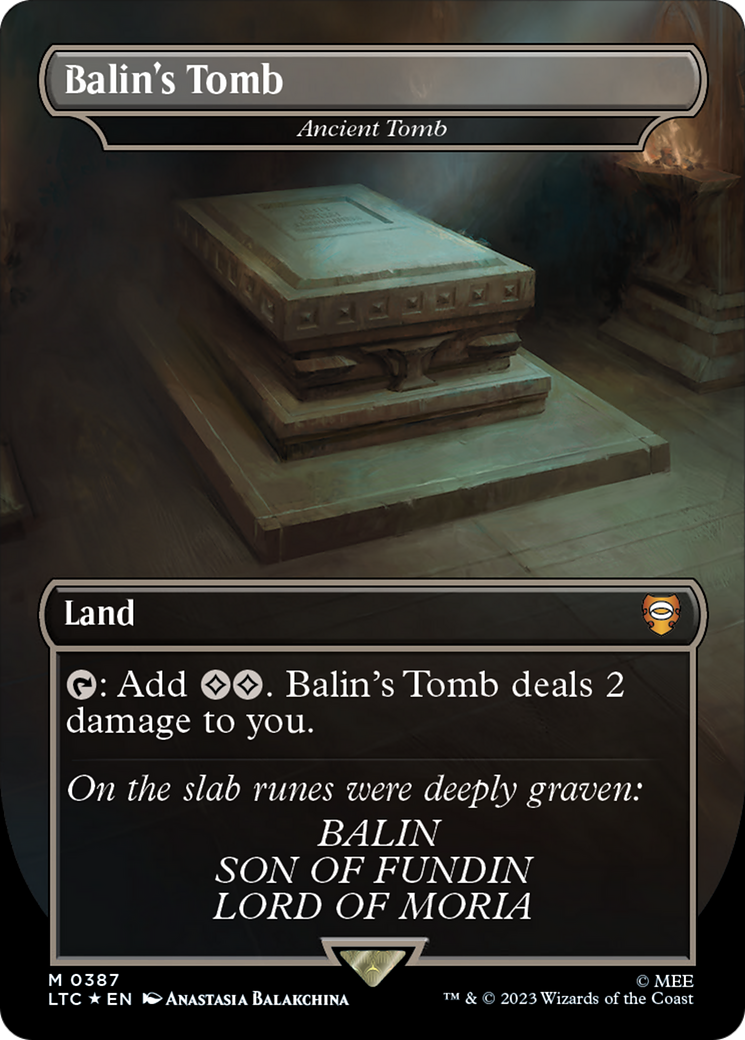 Balin's Tomb - Ancient Tomb (Surge Foil Realms and Relics) [The Lord of the Rings: Tales of Middle-Earth Commander] | Rock City Comics