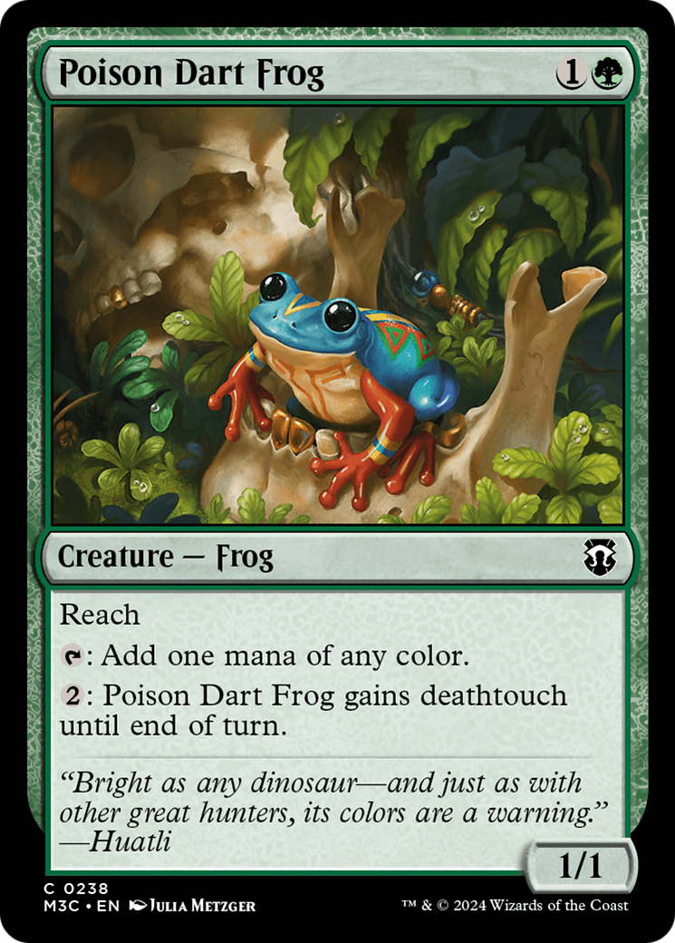 Poison Dart Frog (Ripple Foil) [Modern Horizons 3 Commander] | Rock City Comics