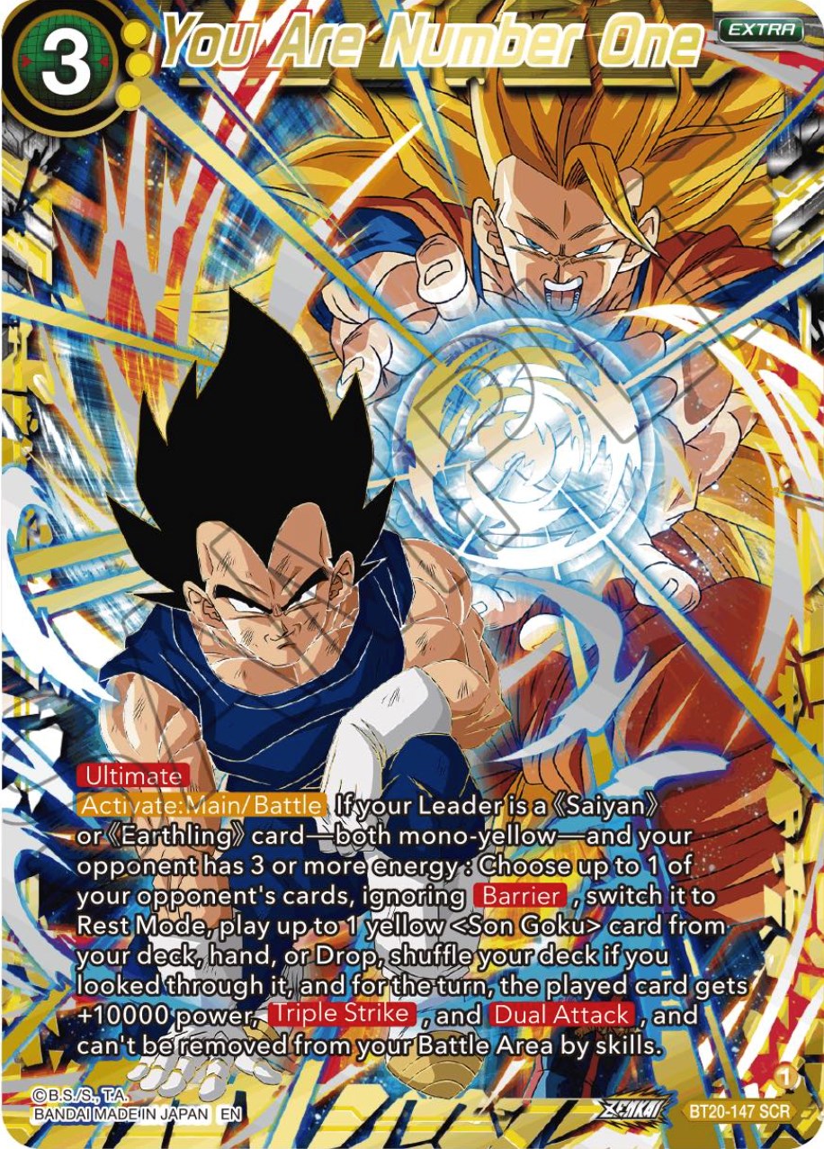 You Are Number One (Alternate Art) (BT20-147) [Power Absorbed] | Rock City Comics