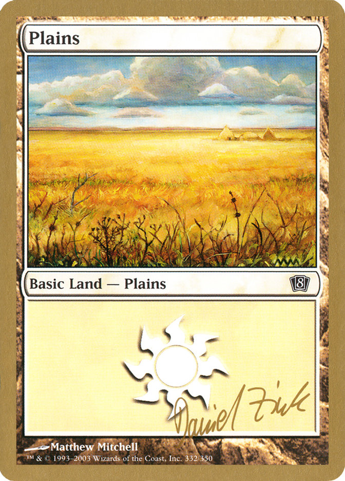 Plains (dz332) (Daniel Zink) [World Championship Decks 2003] | Rock City Comics