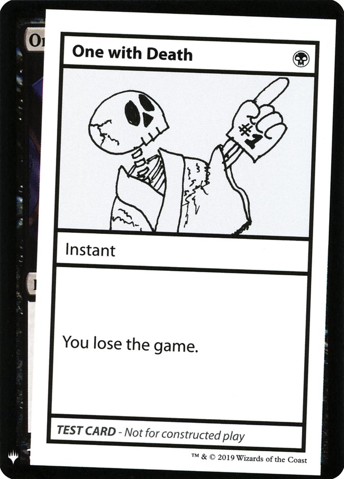 One with Death [Mystery Booster Playtest Cards] | Rock City Comics