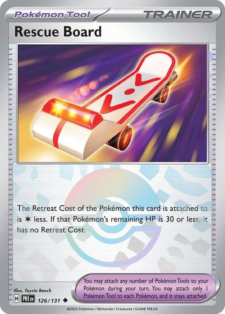 Rescue Board (126/131) (Poke Ball Pattern) [Scarlet & Violet: Prismatic Evolutions] | Rock City Comics