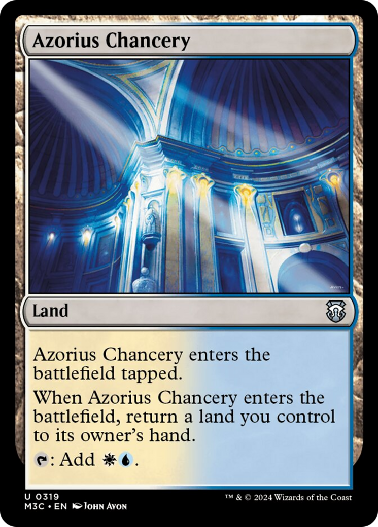 Azorius Chancery (Ripple Foil) [Modern Horizons 3 Commander] | Rock City Comics