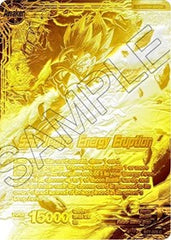 Son Goku & Vegeta // SSB Vegito, Energy Eruption (Championship Final 2019) (Gold Metal Foil) (BT7-025_PR) [Tournament Promotion Cards] | Rock City Comics