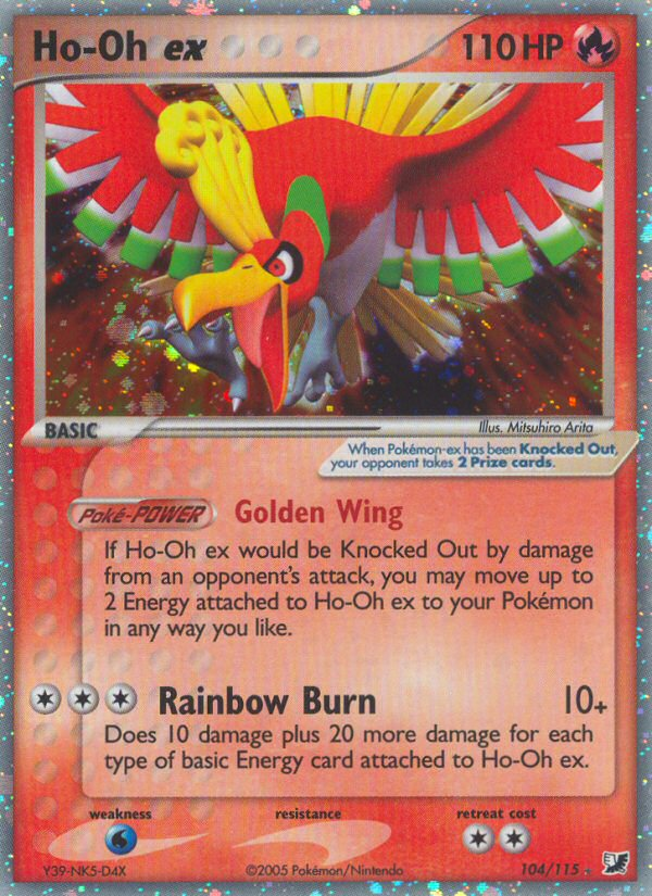 Ho-Oh ex (104/115) [EX: Unseen Forces] | Rock City Comics