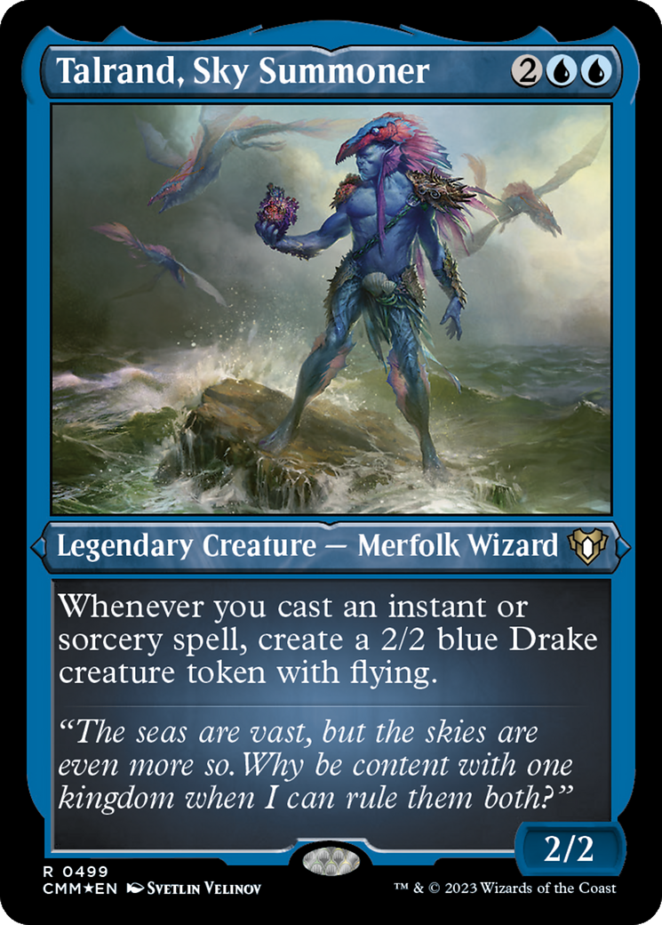 Talrand, Sky Summoner (Foil Etched) [Commander Masters] | Rock City Comics