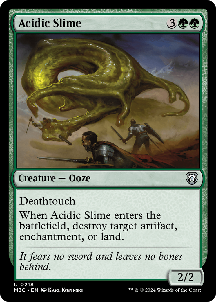 Acidic Slime (Ripple Foil) [Modern Horizons 3 Commander] | Rock City Comics