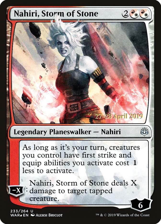 Nahiri, Storm of Stone [War of the Spark Prerelease Promos] | Rock City Comics