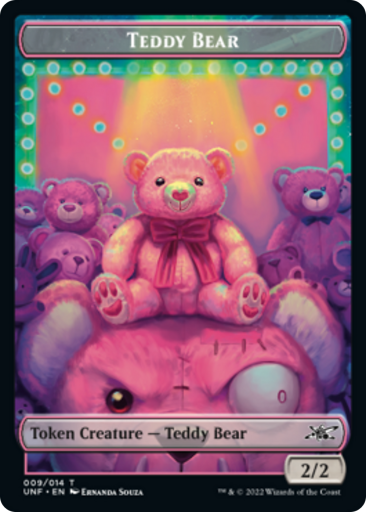 Teddy Bear // Storm Crow Double-Sided Token [Unfinity Tokens] | Rock City Comics