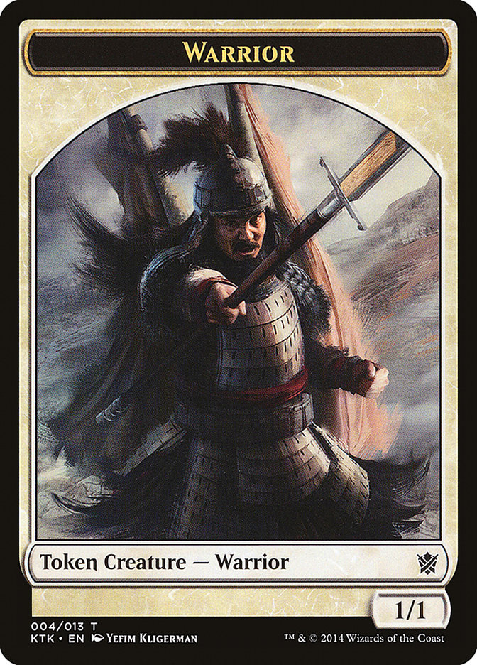 Warrior Token (004/013) [Khans of Tarkir Tokens] | Rock City Comics