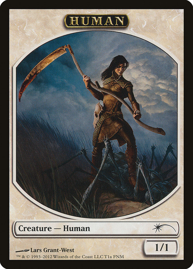 Human // Wolf Double-Sided Token [Friday Night Magic 2012] | Rock City Comics